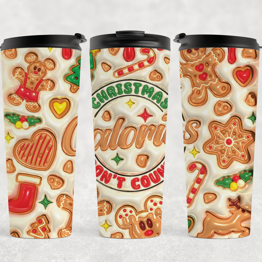 Christmas Calories Tumbler | Holiday 20oz Cup Collection