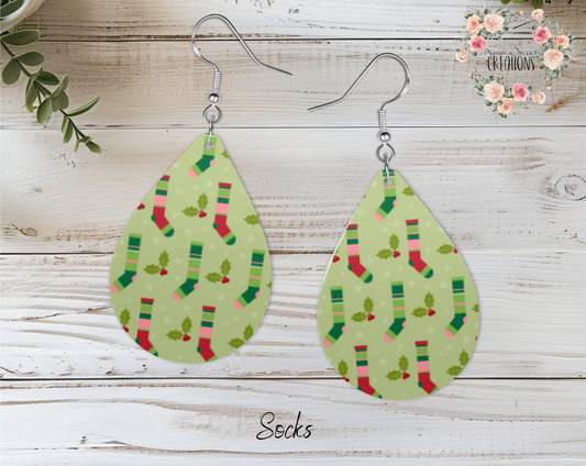 Christmas Ornament Teardrop Earrings – Festive Holiday Jewelry