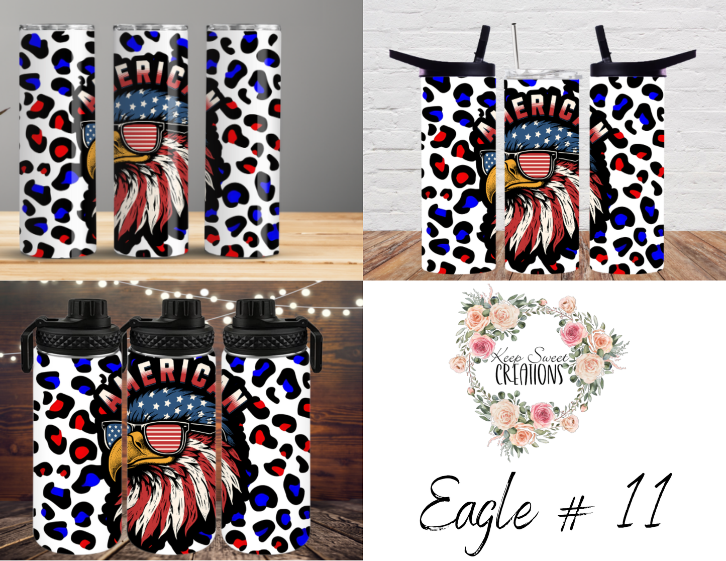 Unique styles, from fierce tribal eagles to soft, artistic interpretations, all radiating American pride.