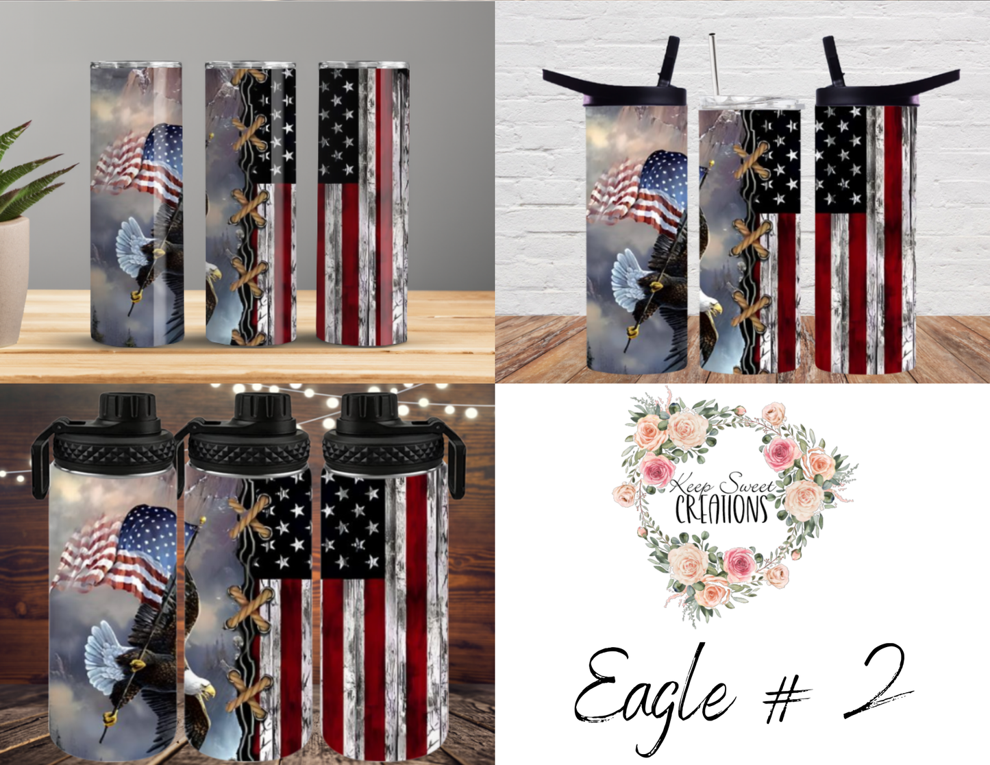 Powerful eagles soaring with the American flag, symbolizing freedom and resilience. ❤️💙