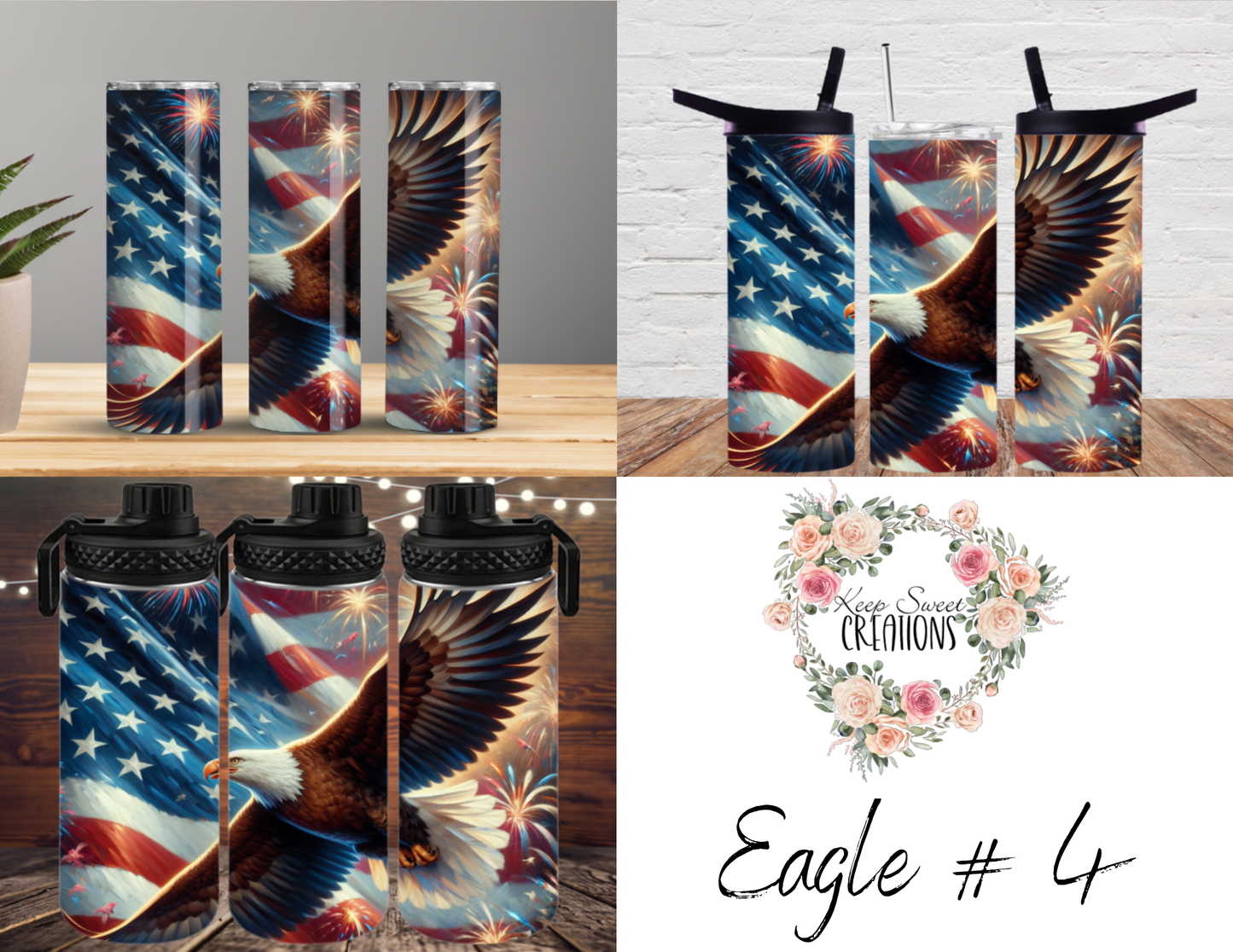 Powerful eagles soaring with the American flag, symbolizing freedom and resilience. ❤️💙