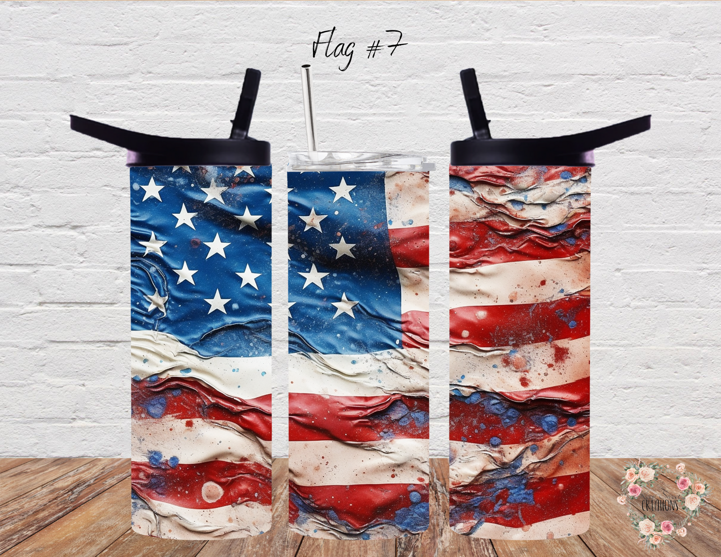 🤍 Flag #7 – A bold and slightly weathered flag, symbolizing strength and resilience. ❤️💙