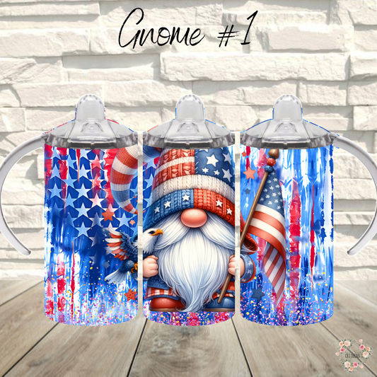 Patriotic Gnome Cup | Red White & Blue USA Drinkware - (Gnome #1) Tumbler