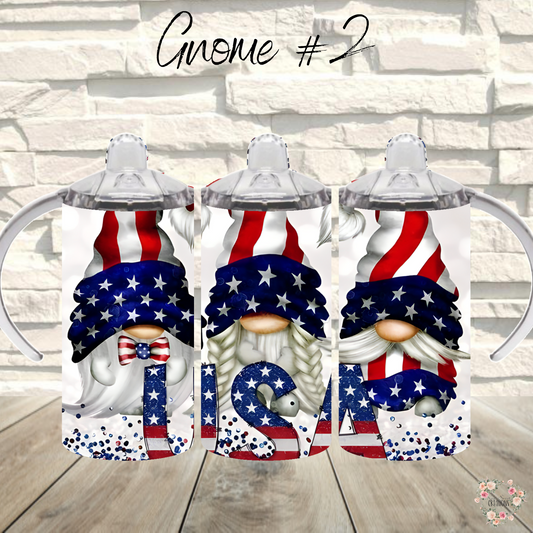 Stars & Stripes Gnome Cup | Patriotic USA Drinkware - (Gnome #2) Tumbler
