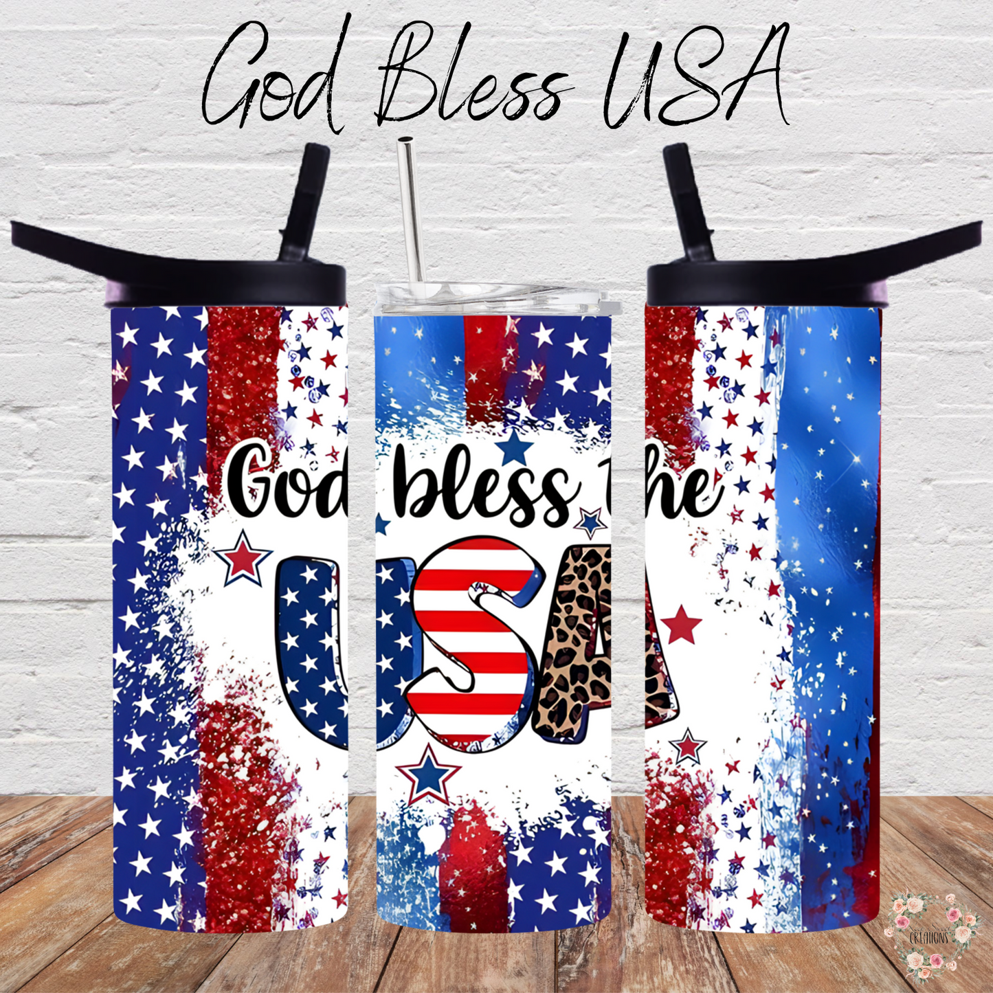 God Bless USA Tumbler – Patriotic American Flag Cup | Bold Sublimation Drinkware