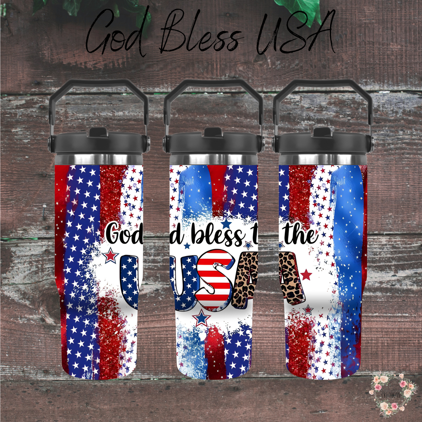 God Bless USA Tumbler – Patriotic American Flag Cup | Bold Sublimation Drinkware
