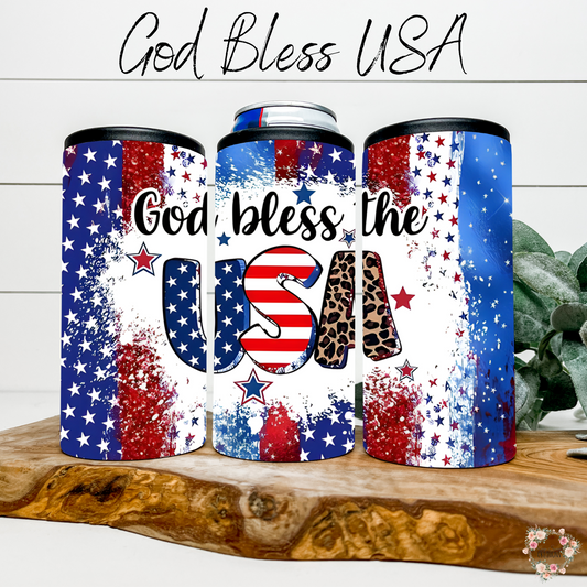 God Bless USA Tumbler – Patriotic American Flag Cup | Bold Sublimation Drinkware