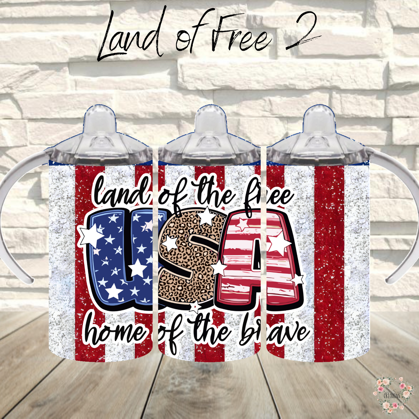 Land of the Free Tumbler – Patriotic American Flag Cup | USA Collection