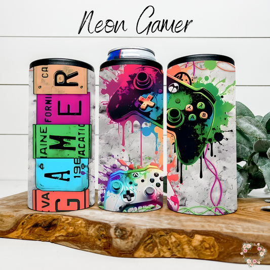 Neon Gamer Tumbler – Futuristic Gaming Drinkware | Numbered Edition