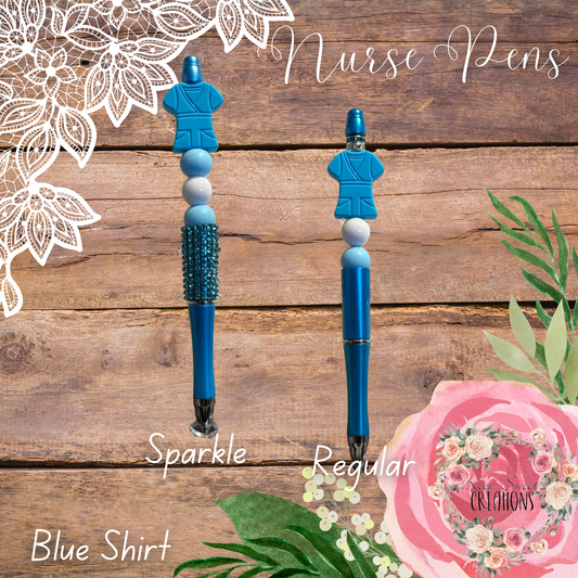 Nurse Beaded Pens – Medical-Themed Ballpoint Pen | Nurse Appreciation Gift for Healthcare Professionals