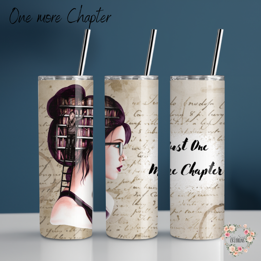 One More Chapter Tumbler – Book Lover Literary Gift