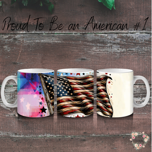 Patriotic Bold Flag Design | USA Pride Gift - (Proud to Be an American #1) Tumbler