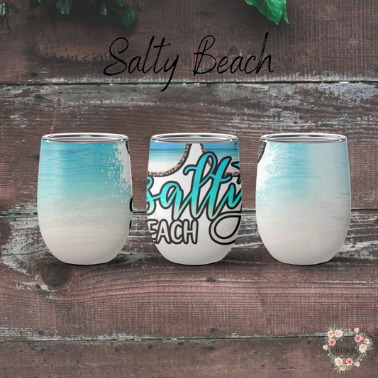 Sassy ocean-inspired sublimation tumbler – Salty Beach design