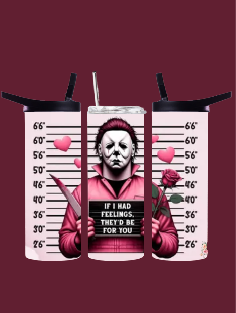 Killer Love Tumbler – Horror Valentine Cup | Spooky Romantic Stainless Steel Drinkware