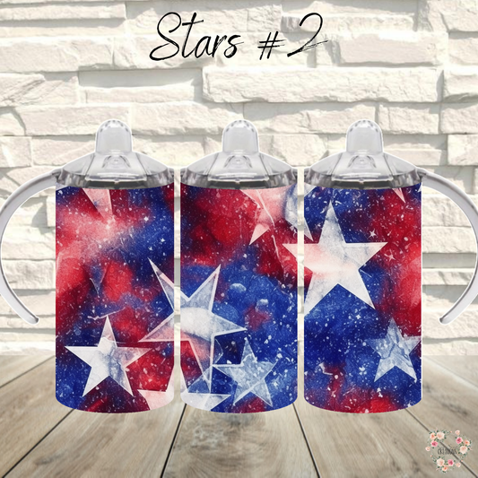 Star Tumblers – Patriotic Red, White & Blue - (Stars #2) Drinkware