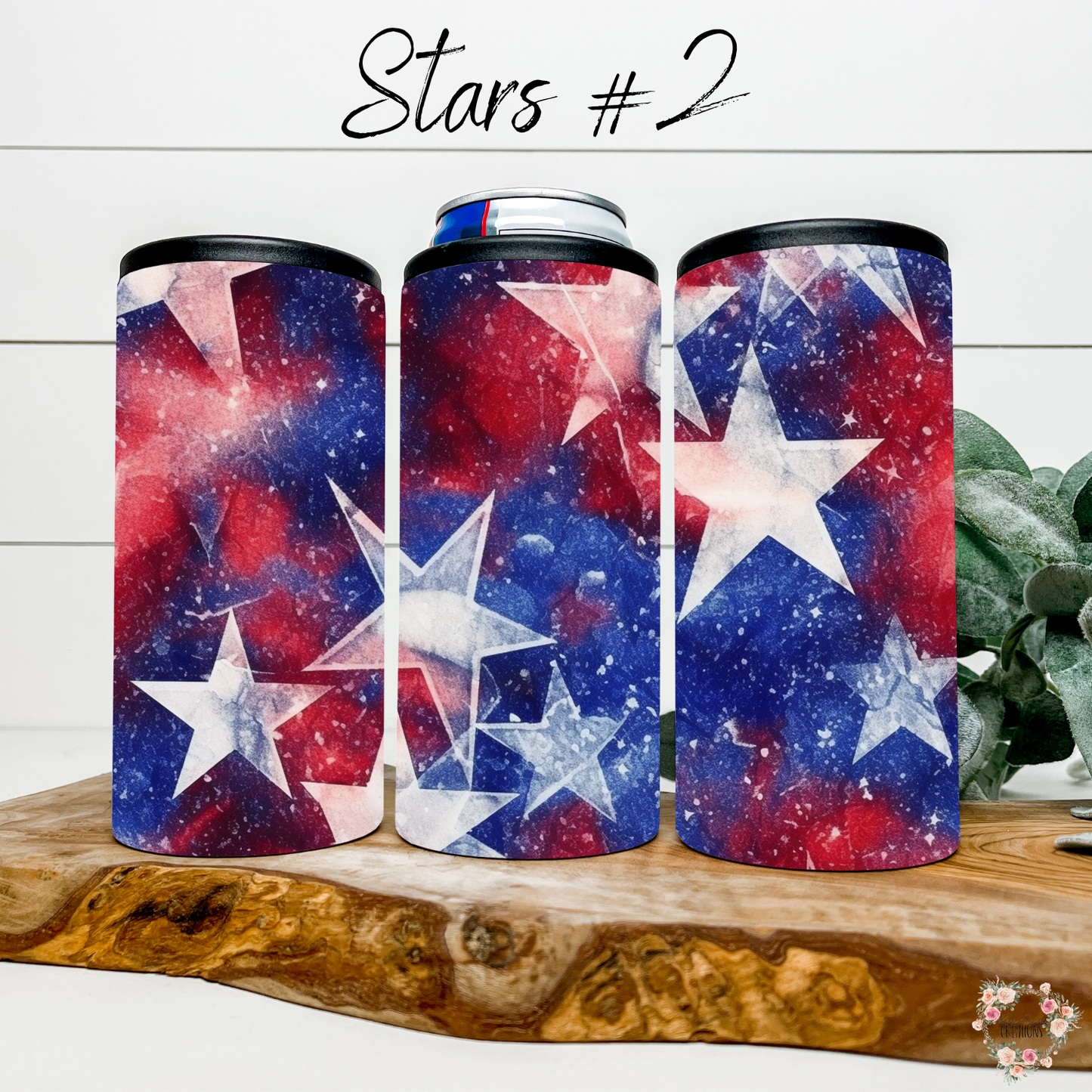 Star Tumblers – Patriotic Red, White & Blue - (Stars #2) Drinkware