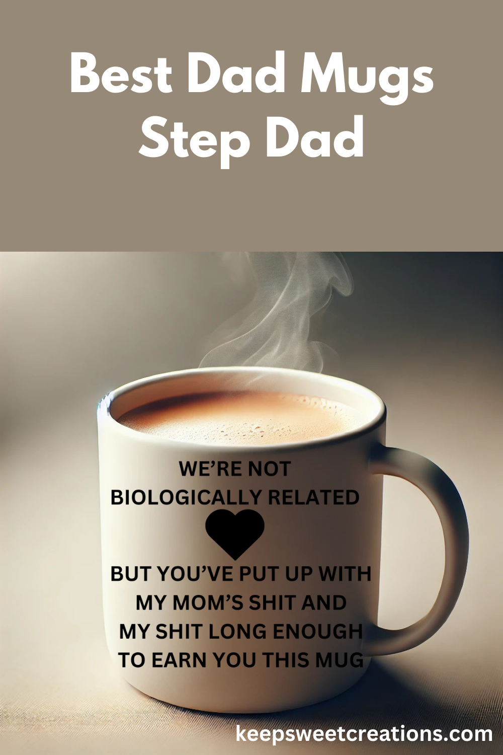 Funny Step Dad Mug – Coffee Cup Gift for Bonus Dads | Bold & Heartfelt Design