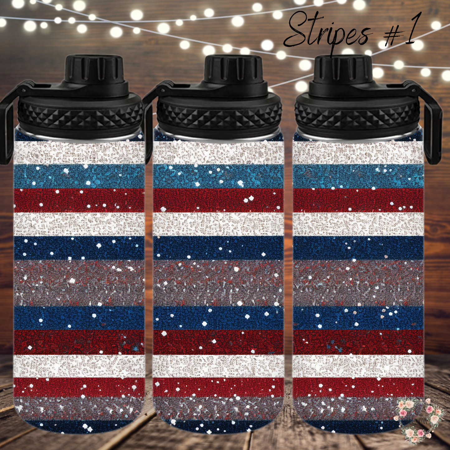 Patriotic Tumbler Collection – Vintage American Vibes - (Stripes #1) - Tumbler