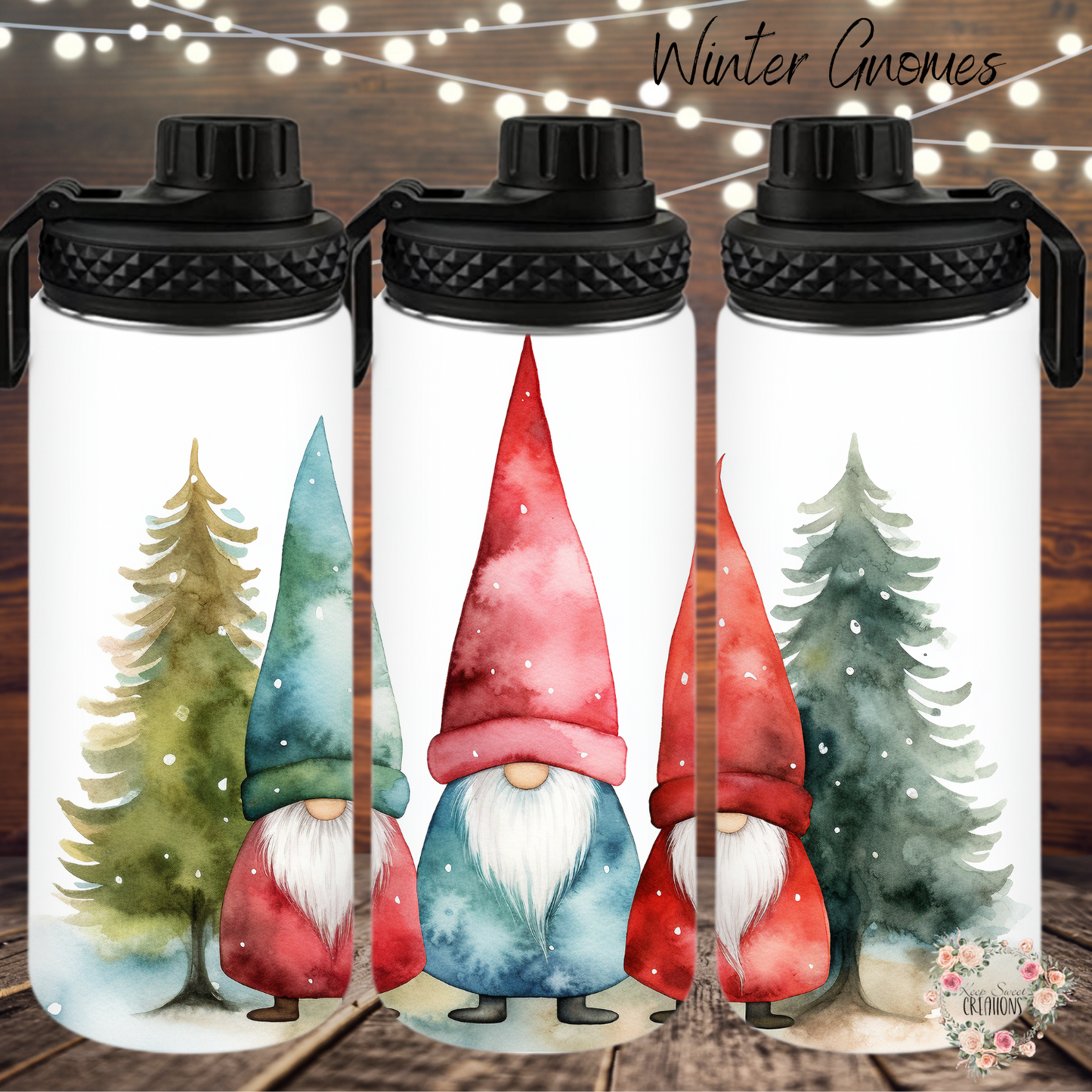 Gnome Winter Wonderland Tumbler – Christmas Gnome Cup | Holiday Gift