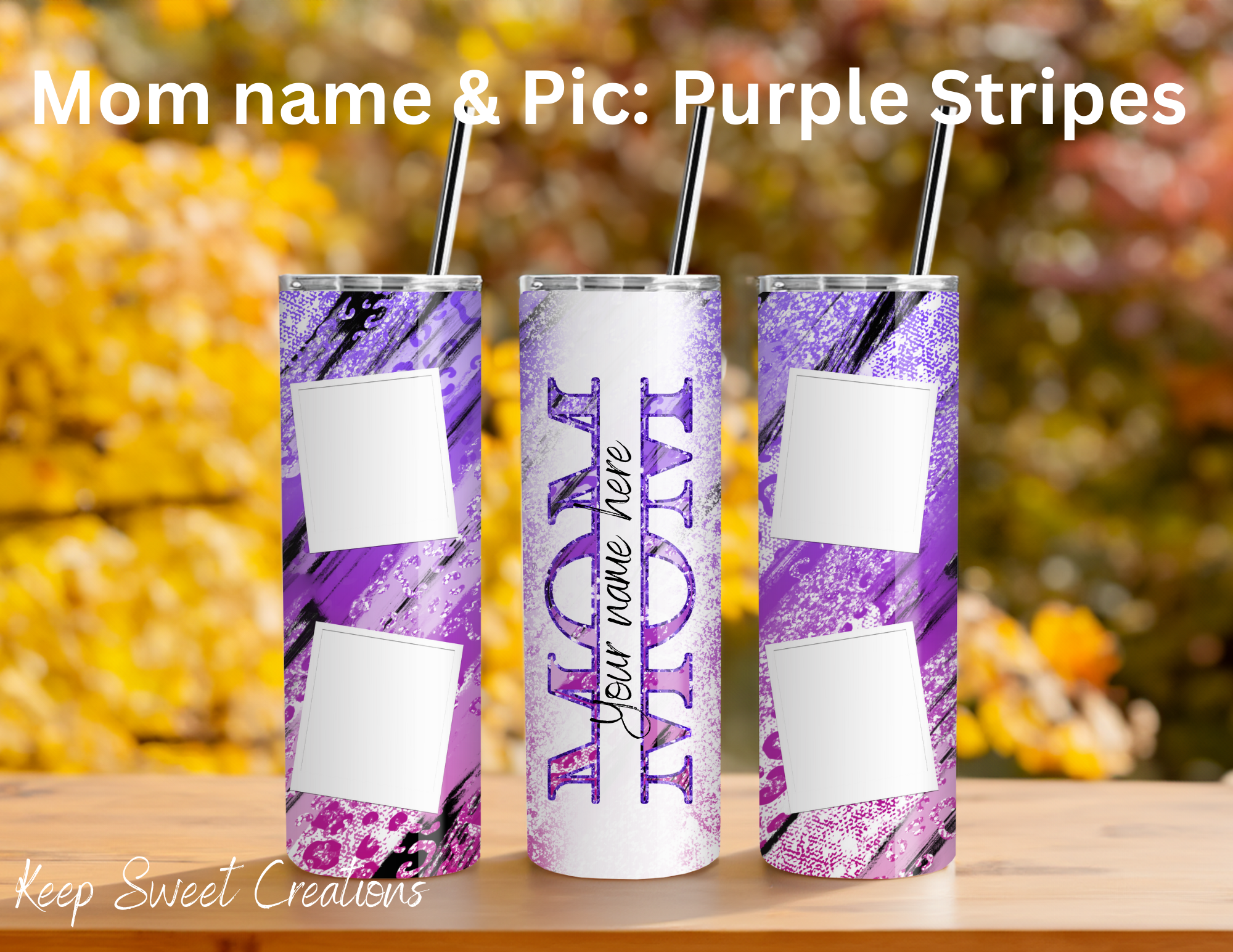 Personalized Mom & Mama Photo Tumblers | Custom Name Gifts