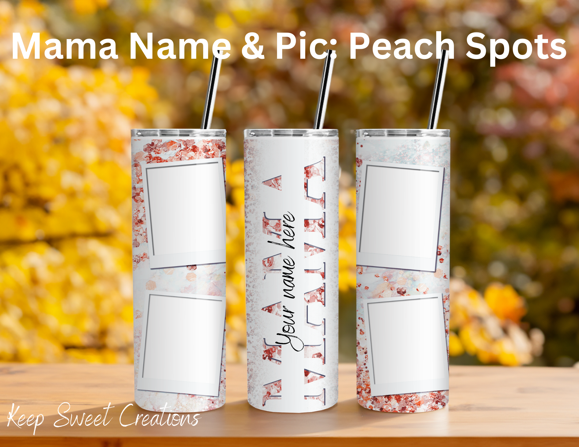 Personalized Mom & Mama Photo Tumblers | Custom Name Gifts