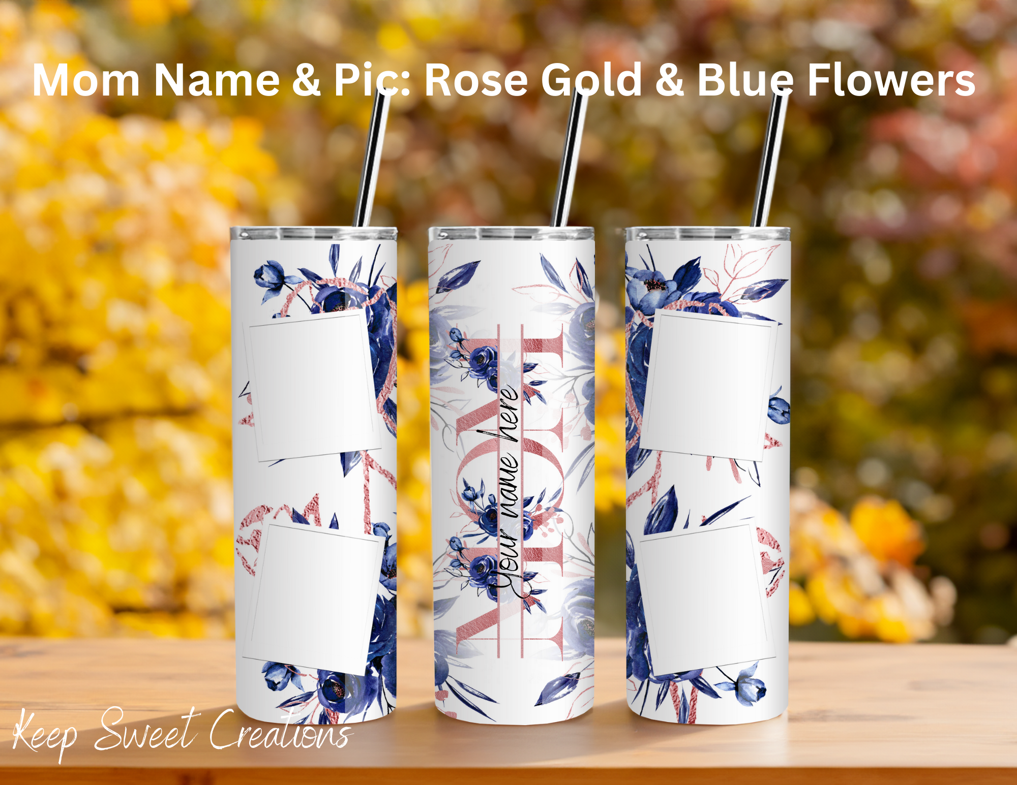 Personalized Mom & Mama Photo Tumblers | Custom Name Gifts