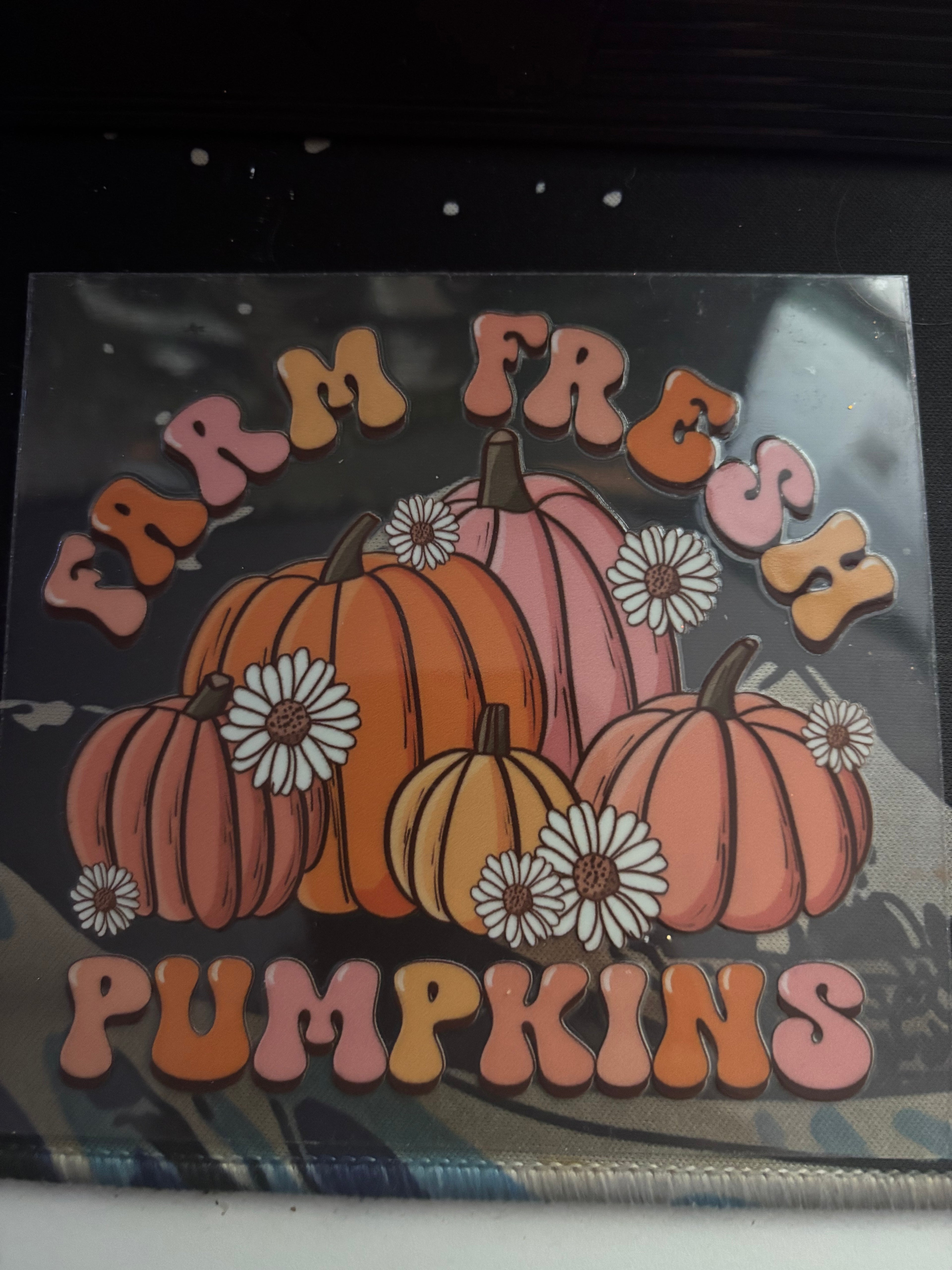 FARM FRESH PUMPKINS - DECAL
