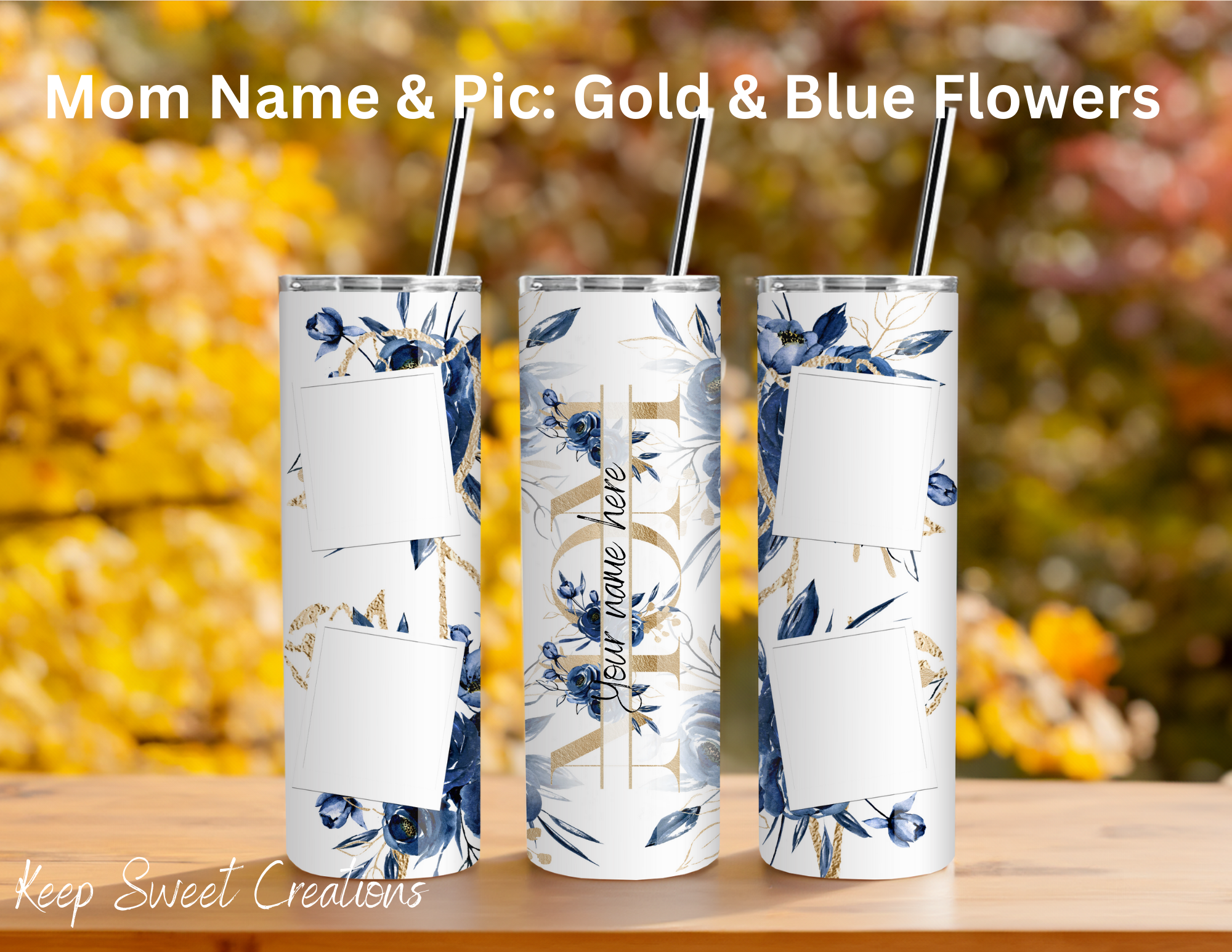 Personalized Mom & Mama Photo Tumblers | Custom Name Gifts