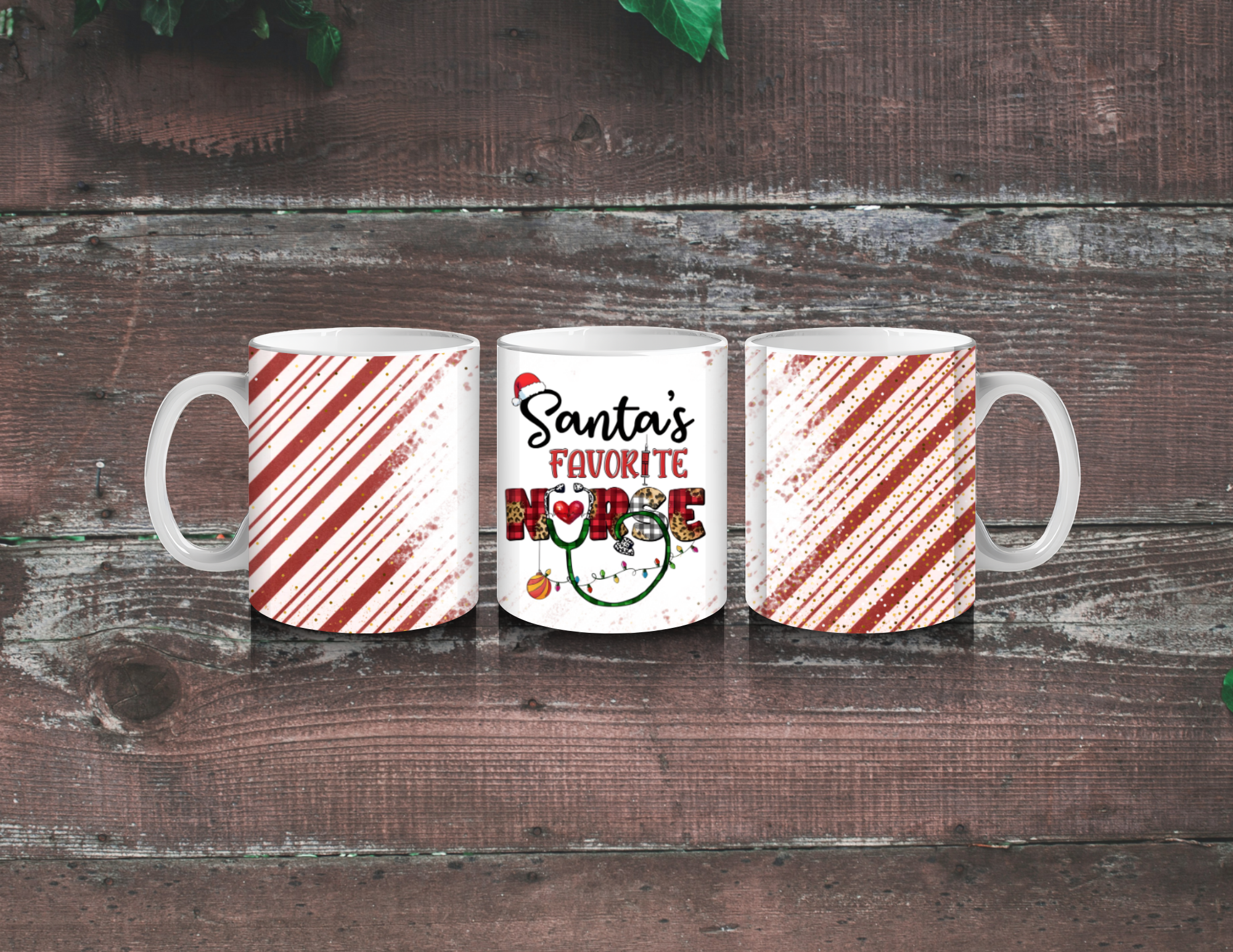 Santa’s Favorite Nurse Tumbler | Christmas Nurse Cup