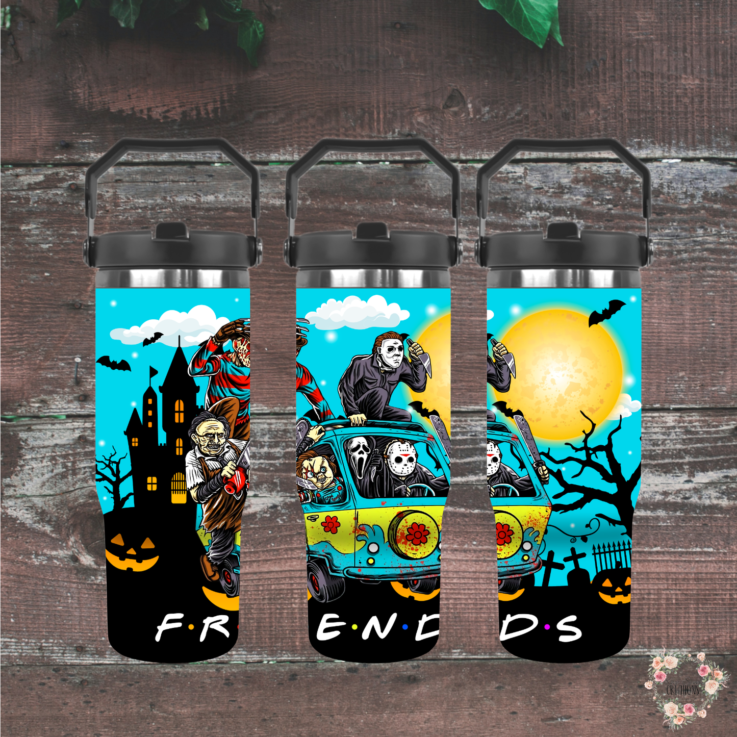 Creepy Crew in the Mystery Van Tumbler | Horror Movie Lovers Gift