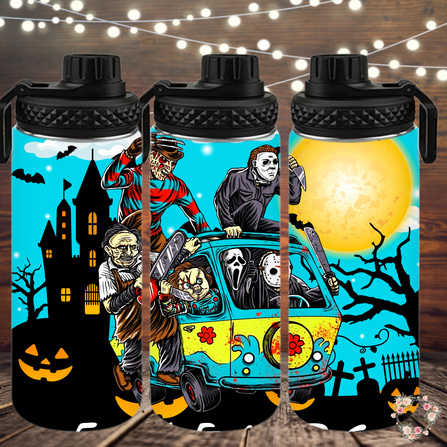 Creepy Crew in the Mystery Van Tumbler | Horror Movie Lovers Gift