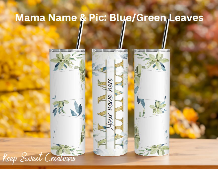 Personalized Mom & Mama Photo Tumblers | Custom Name Gifts