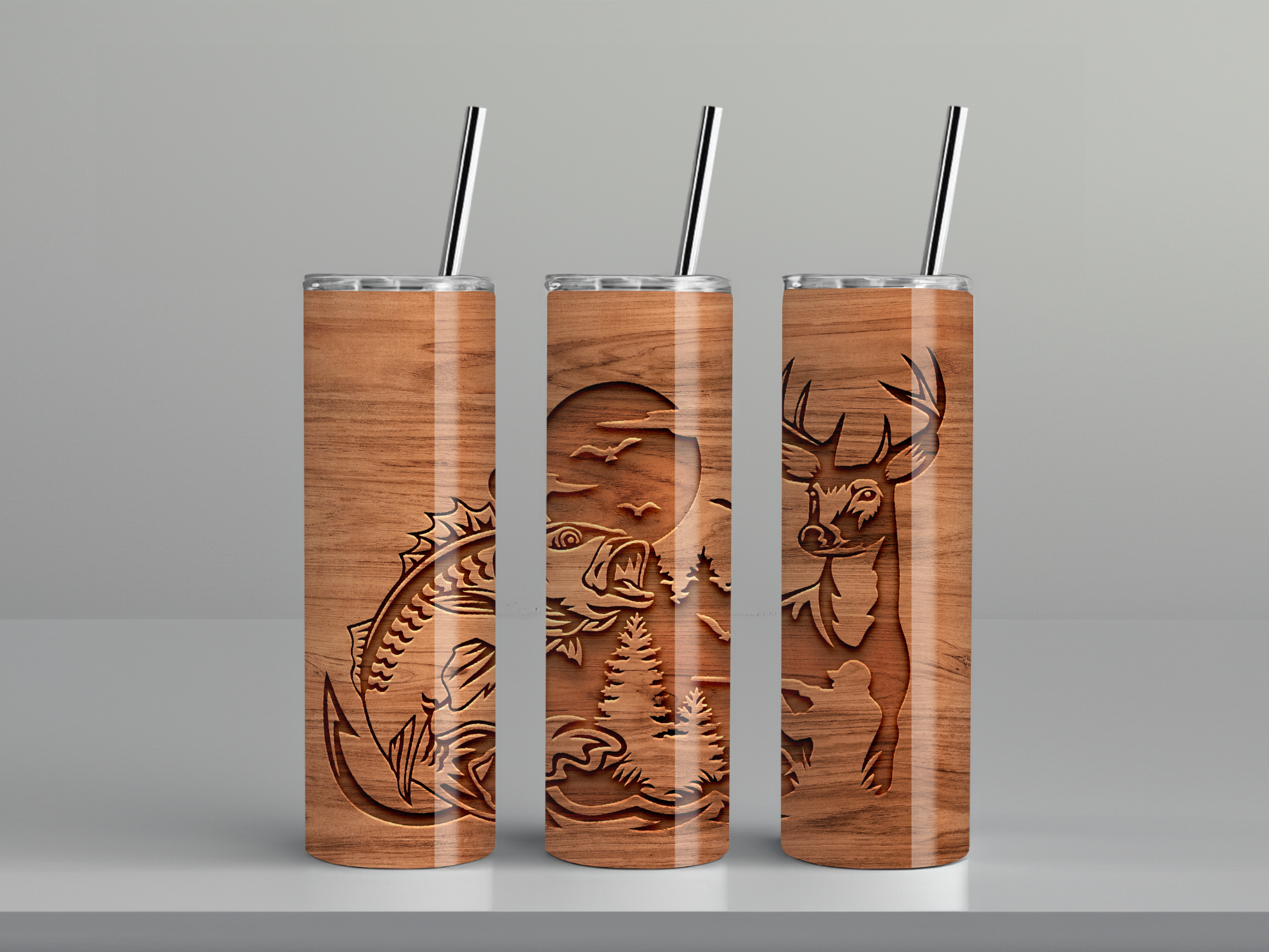 Gone Hunting Rustic Outdoorsman Tumbler | Hunting & Cabin Drinkware