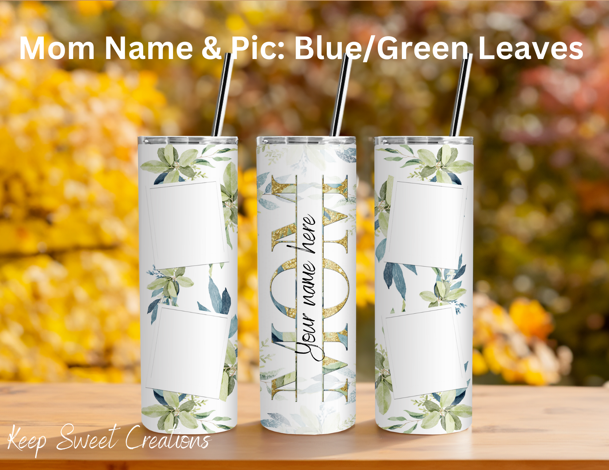 Personalized Mom & Mama Photo Tumblers | Custom Name Gifts