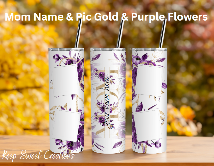 Personalized Mom & Mama Photo Tumblers | Custom Name Gifts