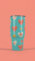 Turquoise Heart Scripture Tumbler