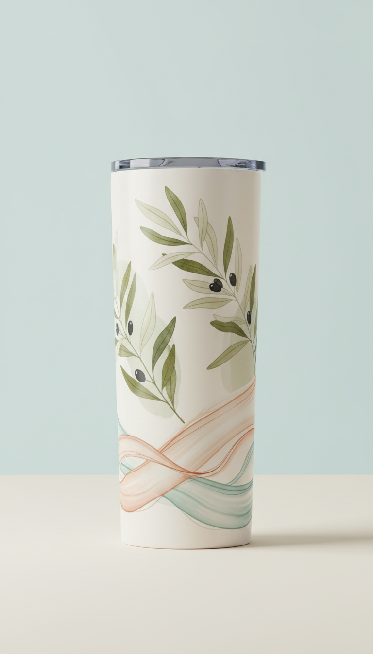 Faith Over Fear Personalized Olive Tumbler