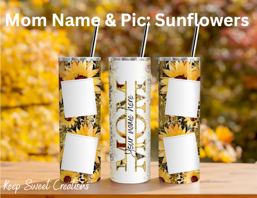 Personalized Mom & Mama Photo Tumblers | Custom Name Gifts