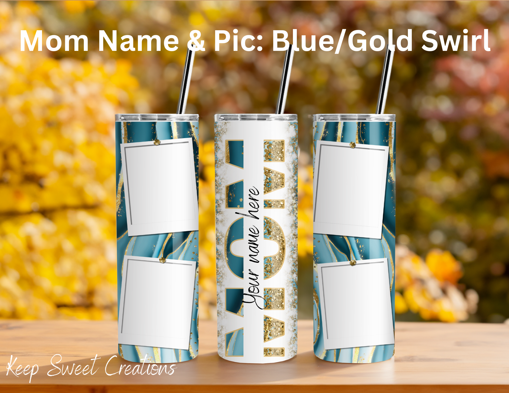 Personalized Mom & Mama Photo Tumblers | Custom Name Gifts