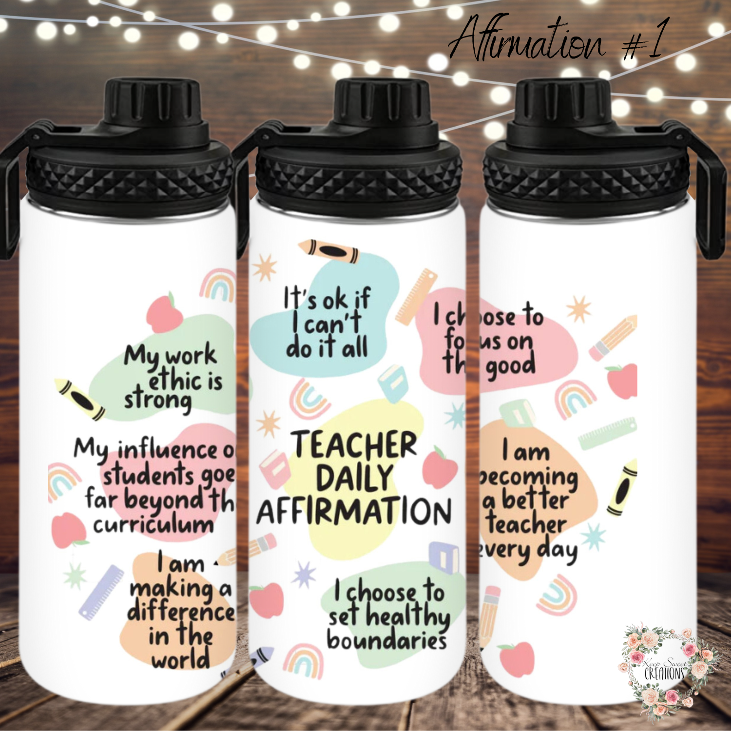 Teacher Affirmation Tumbler – Motivational Teacher Gift Collection