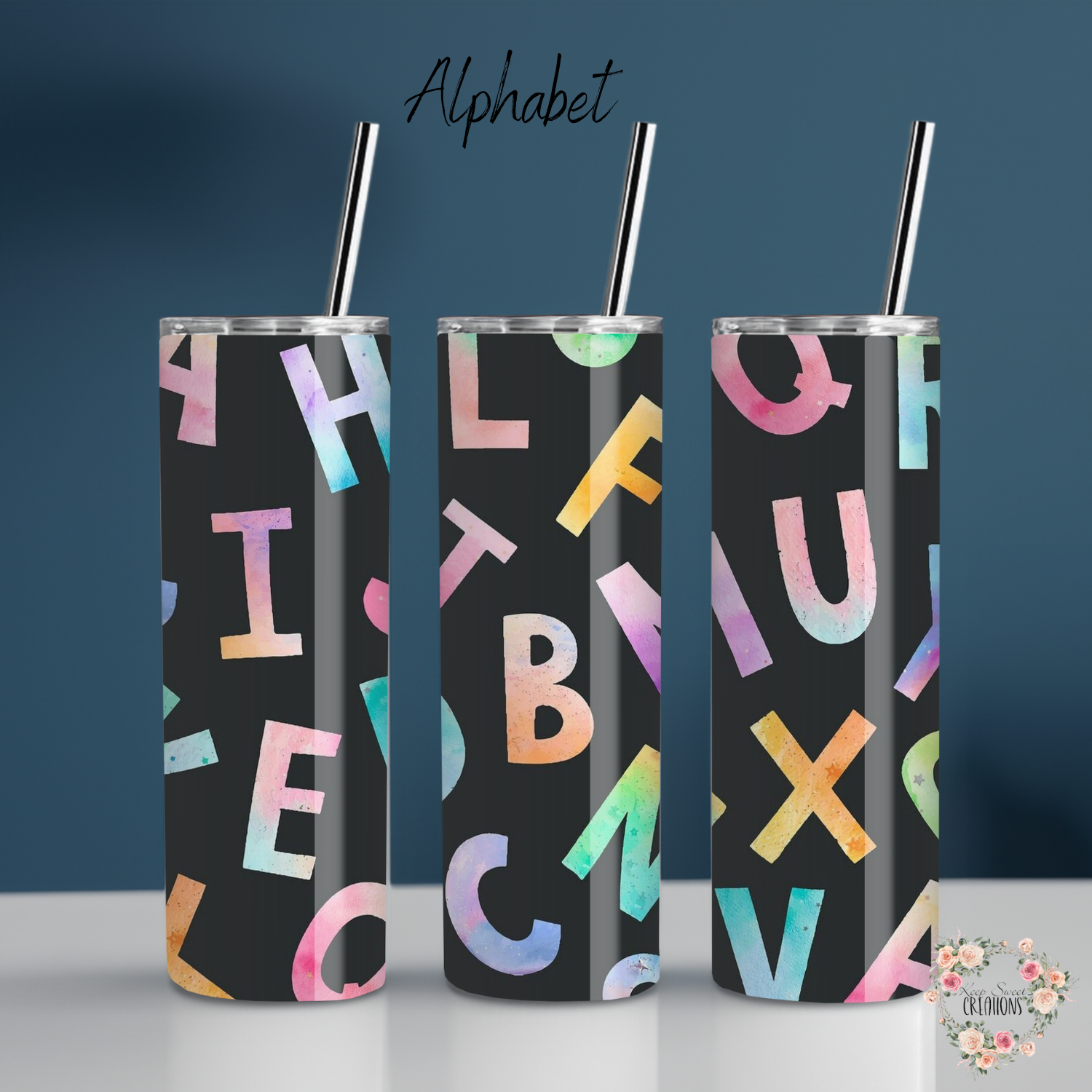 Teacher Tumbler – Alphabet Classroom Design