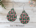 Christmas Ornament Teardrop Earrings – Festive Holiday Jewelry