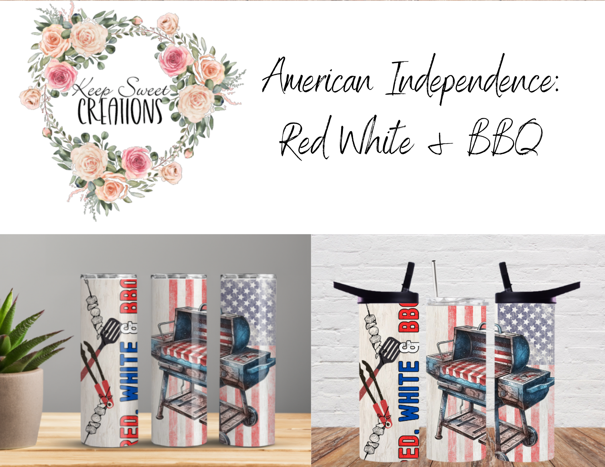 🍗 Classic Grill &amp; BBQ Tools – A rustic American flag background featuring grilling tools and a BBQ setup. ❤️💙
🍖 Patriotic Smoker Grill – A detailed illustration of a smoker-style grill cooking up all-American favorites! ❤️💙