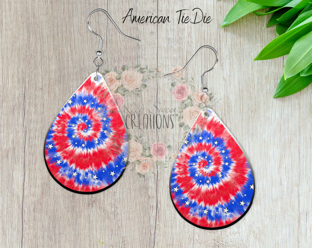 Teardrop Earrings – Stylish Sublimation Dangle Jewelry (Multiple Designs)