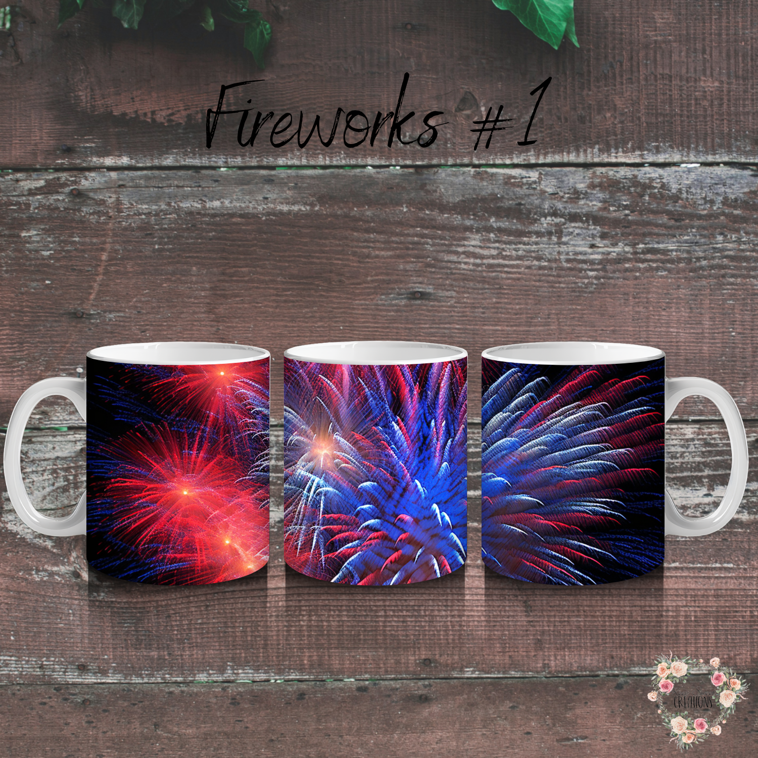 Fireworks Tumbler – Red, White & Boom (Fourth of July Design #1)