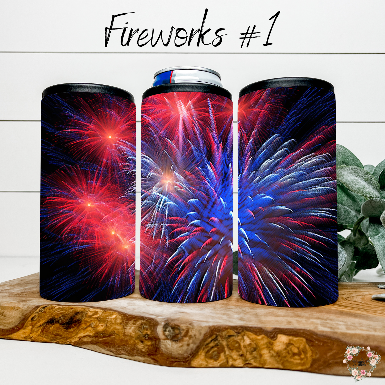 Fireworks Tumbler – Red, White & Boom (Fourth of July Design #1)