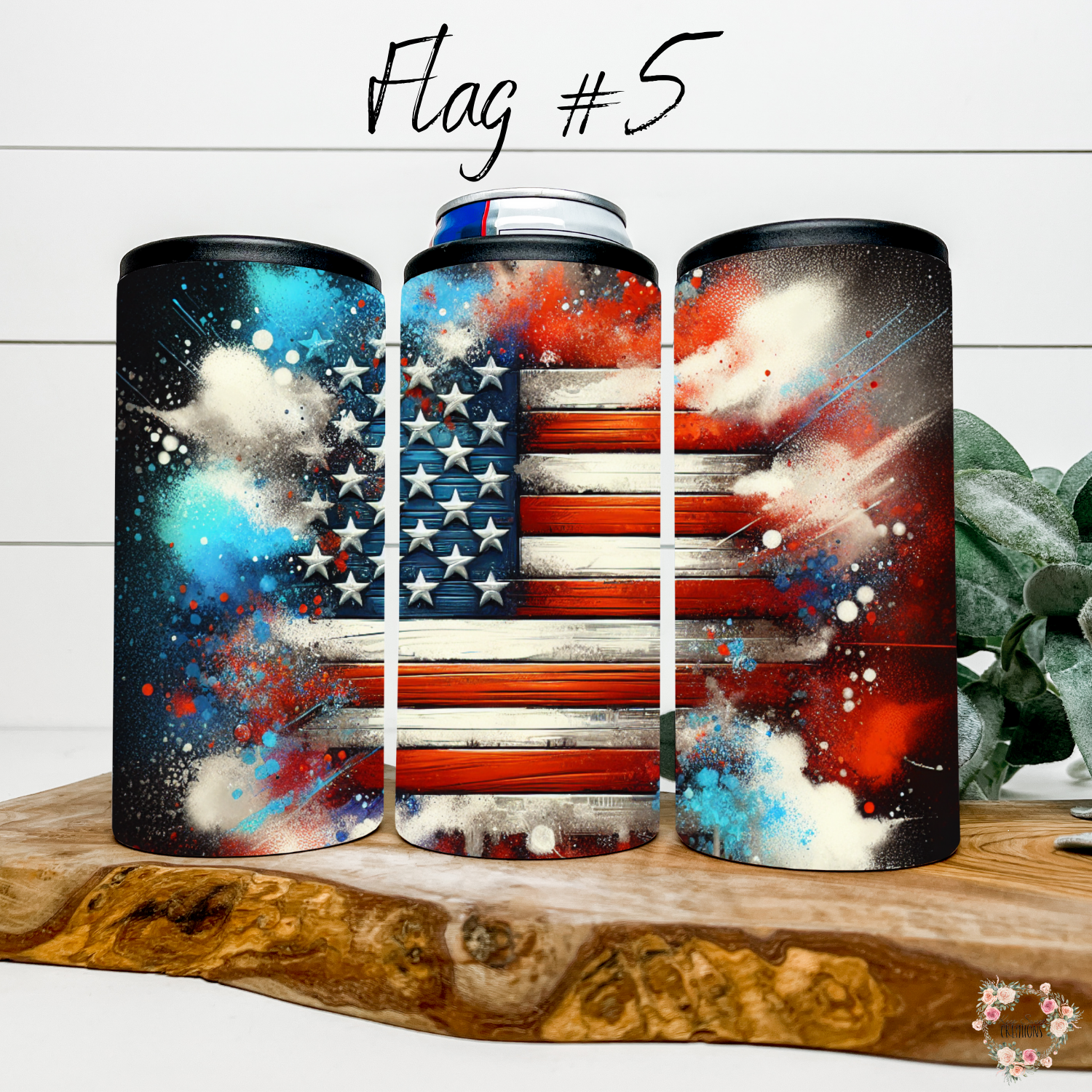 Fireworks & Flag Tumbler – Patriotic Celebration Vibes (Flag #5)