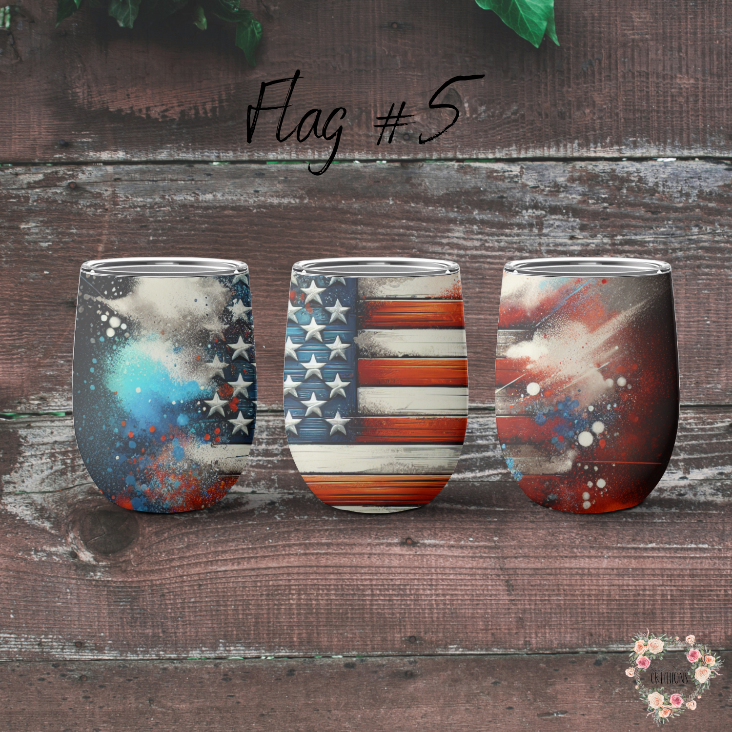 Fireworks & Flag Tumbler – Patriotic Celebration Vibes (Flag #5)