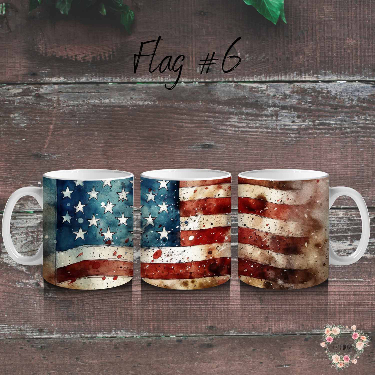 Rustic Barn Wood American Flag Tumbler – Patriotic Country Charm (Flag #6)