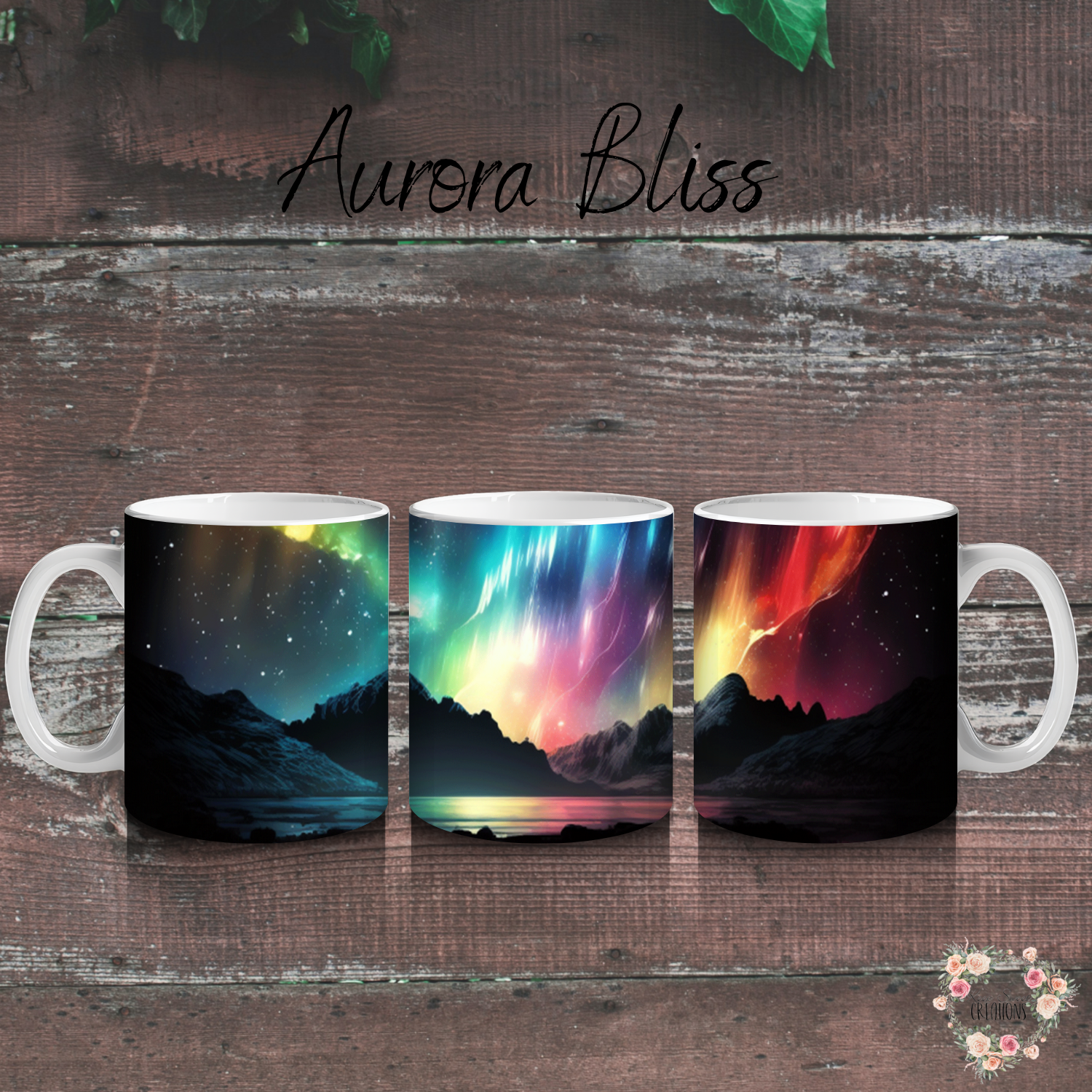 Northern Lights Collection – Aurora Bliss Sublimation Tumblers | Cosmic & Celestial Insulated Drinkware
